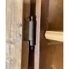 ANTICO ARMADIO CENTINATO PIEMONTESE DOPPIO CORPO LEGNO NOCE 2 ANTE EPOCA 1800