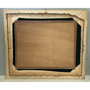 ANTICO QUADRO DIPINTO OLIO TAVOLA Dino Martens VEDUTA LAGUNA VENEZIA MURANO 1951