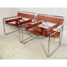 COPPIA POLTRONA DESIGN STILE WASSILY MARCEL BREUER ANNI 80 VINTAGE ARMCHAIR