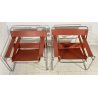 COPPIA POLTRONA DESIGN STILE WASSILY MARCEL BREUER ANNI 80 VINTAGE ARMCHAIR