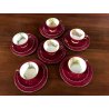 SERVIZIO TE VINTAGE 6 pers PORCELAIN Fine B. China Shelley  TEA TRIO ENGLAND '50