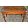ANTICO TAVOLO SCRITTOIO legno NOCE epoca 1800 SCRIVANIA 2 CASSETTI SALA OLD DESK