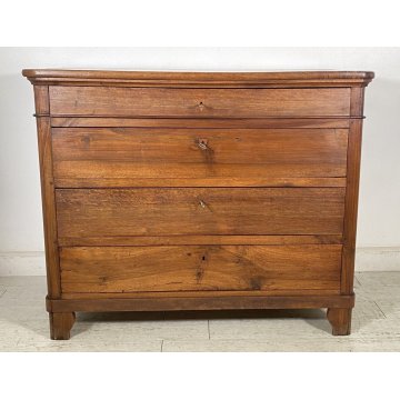 ANTICO COMO CASSETTONE 1800 CAPPUCCINO 4 CASSETTI INTARSIATO LEGNO NOCE EPOCA