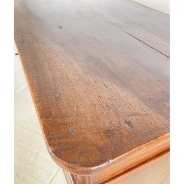 ANTICO COMO CASSETTONE 1800 CAPPUCCINO 4 CASSETTI INTARSIATO LEGNO NOCE EPOCA