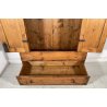ANTICO ARMADIO RUSTICO LEGNO LARICE 2 ANTE 1 CASSETTO EPOCA 1800 GUARDAROBA OLD