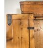 ANTICO ARMADIO RUSTICO LEGNO LARICE 2 ANTE 1 CASSETTO EPOCA 1800 GUARDAROBA OLD