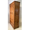 ANTICO ARMADIO RUSTICO LEGNO LARICE 2 ANTE 1 CASSETTO EPOCA 1800 GUARDAROBA OLD