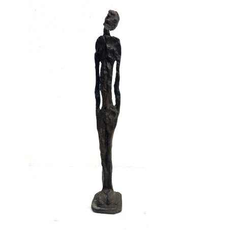 PICCOLA SCULTURA BRONZO FIGURA ESILE ATTR. V. Tavernari ARTE CONTEMPORANEA 900