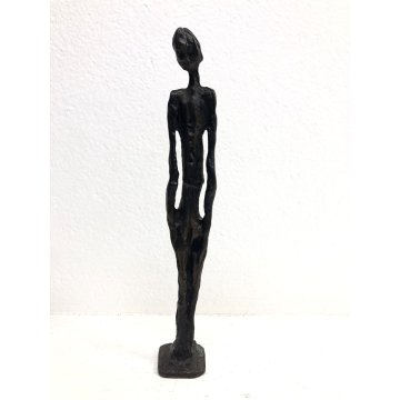 PICCOLA SCULTURA BRONZO FIGURA ESILE ATTR. V. Tavernari ARTE CONTEMPORANEA 900