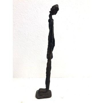 PICCOLA SCULTURA BRONZO FIGURA ESILE ATTR. V. Tavernari ARTE CONTEMPORANEA 900