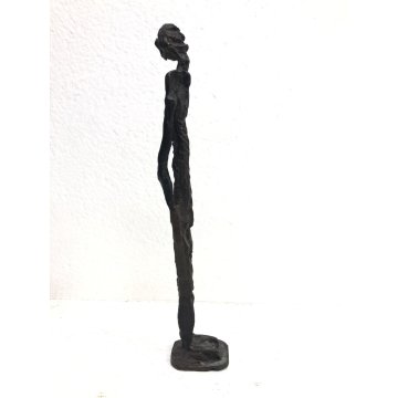 PICCOLA SCULTURA BRONZO FIGURA ESILE ATTR. V. Tavernari ARTE CONTEMPORANEA 900