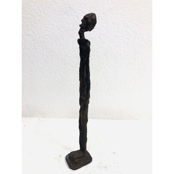 PICCOLA SCULTURA BRONZO FIGURA ESILE ATTR. V. Tavernari ARTE CONTEMPORANEA 900