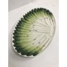 ANTICO PIATTO CERAMICA SARREGUEMINES SERVIZIO ASPARAGI OVALE DECORO ORTAGGI PLAT