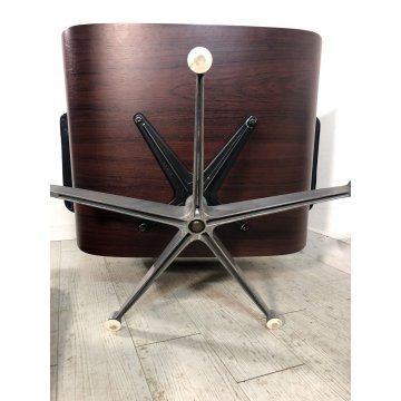 POLTRONA Lounge Chair OTTOMAN mod 670/671 B Charles Ray Eames Herman Miller '60s