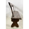 ANTICA PANCHINA LEGNO NOCE 1700 PANCA CHIESA EPOCA MOBILE ANTIQUARIATO BENCH OLD