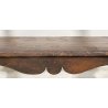 ANTICA PANCHINA LEGNO NOCE 1700 PANCA CHIESA EPOCA MOBILE ANTIQUARIATO BENCH OLD