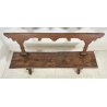 ANTICA PANCHINA LEGNO NOCE 1700 PANCA CHIESA EPOCA MOBILE ANTIQUARIATO BENCH OLD