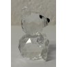 ORSETTO SWAROVSKI PICCOLA SCULTURA CRISTALLO FIGURA ARREDO CRYSTAL ORSO VETRO 