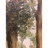 QUADRO OLIO Carignani Mario PAESAGGIO MONTANO ALPEGGIO CASCINE MONTAGNE '900