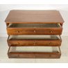 ANTICO COMO CASSETTONE LEGNO CILIEGIO GAMBE TORNITE FINE 1800 3 CASSETTI CAMERA