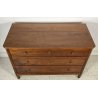 ANTICO COMO CASSETTONE LEGNO CILIEGIO GAMBE TORNITE FINE 1800 3 CASSETTI CAMERA