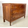 ANTICO COMO CASSETTONE LEGNO CILIEGIO GAMBE TORNITE FINE 1800 3 CASSETTI CAMERA