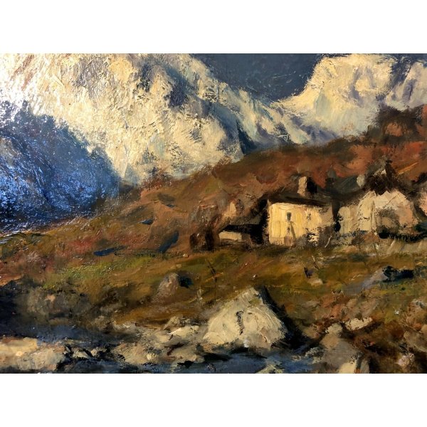 Bilderfelix® Quadro Su Tela Paesaggio Montano Alpi Bavaresi, Berchtesgaden E Massiccio Del Watzmann, Formato 170x80 Cm, Multipannello, Stampato In Germania, Pronto Da Appendere
