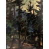 GRANDE QUADRO OLIO Giovanni Bossone PAESAGGIO MONTANO SOTTOBOSCO Valle Anzasca