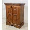 ANTICO COMODINO CREDENZA PRIMI 1900 LEGNO TEAK PICCOLO ARMADIO ETNICO RUSTICO