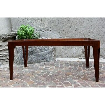 TAVOLINO CAFFE DESIGN Gio Ponti LEGNO VETRO SIDE TABLE ITALIAN DESIGN 1940