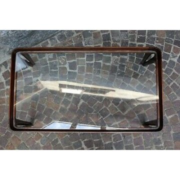 TAVOLINO CAFFE DESIGN Gio Ponti LEGNO VETRO SIDE TABLE ITALIAN DESIGN 1940