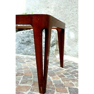TAVOLINO CAFFE DESIGN Gio Ponti LEGNO VETRO SIDE TABLE ITALIAN DESIGN 1940