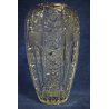 ANTICO VASO CRISTALLO di BOEMIA MOLATO '900 OLD VASE BOHEMIAN CRYSTAL GLASS  