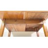 ANTICO TAVOLO LIBRO CONSOLLE TABLE LEGNO NOCE 1800 TAVOLINO OLD SALOTTO EPOCA