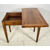 ANTICO TAVOLO LIBRO CONSOLLE TABLE LEGNO NOCE 1800 TAVOLINO OLD SALOTTO EPOCA