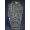 ANTICO VASO CRISTALLO di BOEMIA MOLATO '900 OLD VASE BOHEMIAN CRYSTAL GLASS  