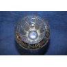 ANTICO VASO CRISTALLO di BOEMIA MOLATO '900 OLD VASE BOHEMIAN CRYSTAL GLASS  