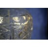 ANTICO VASO CRISTALLO di BOEMIA MOLATO '900 OLD VASE BOHEMIAN CRYSTAL GLASS  