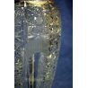 ANTICO VASO CRISTALLO di BOEMIA MOLATO '900 OLD VASE BOHEMIAN CRYSTAL GLASS  