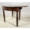 ANTICA CONSOLE APRIBILE MEZZALUNA LIBRO 1800 LEGNO NOCE CONSOLE ROTONDA ENTRATA