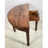 ANTICA CONSOLE APRIBILE MEZZALUNA LIBRO 1800 LEGNO NOCE CONSOLE ROTONDA ENTRATA