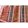 SIAM servizio 12p. SET POSATE DORATO 146pz Forchetta Coltello Cucchiaio VALIGIA