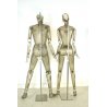COPPIA MANICHINO UOMO DONNA ESPOSITORE SCULTURA DESIGN "Nudo" MD Studio 1980