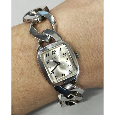 Arten OROLOGIO POLSO ARGENTO 800 ANNI 70 bracciale UNOAERRE VINTAGE WRIST WATCH
