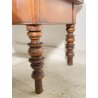 ANTICO TAVOLINO DA FUMO SALOTTO RETTANGOLARE LEGNO DI NOCE DEL 1800 TAVOLO EPOCA