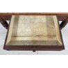 ANTICO TAVOLINO DA FUMO SALOTTO RETTANGOLARE LEGNO DI NOCE DEL 1800 TAVOLO EPOCA