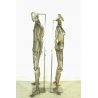 COPPIA MANICHINO UOMO DONNA ESPOSITORE SCULTURA DESIGN "Nudo" MD Studio 1980