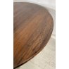 ANTICO TAVOLO ROTONDO PRANZO LEGNO NOCE EPOCA 1800 GAMBA CENTRALE RONDE TABLE