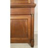 ANTICA CREDENZA BUFFET IMPERO LIBRERIA 1800 VETRINA LEGNO NOCE ALZATA VETRO OLD
