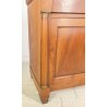 ANTICA CREDENZA BUFFET IMPERO LIBRERIA 1800 VETRINA LEGNO NOCE ALZATA VETRO OLD
